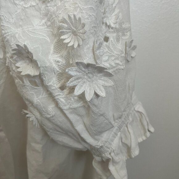 Free People White Baby Doll Top - Picture 3 of 6